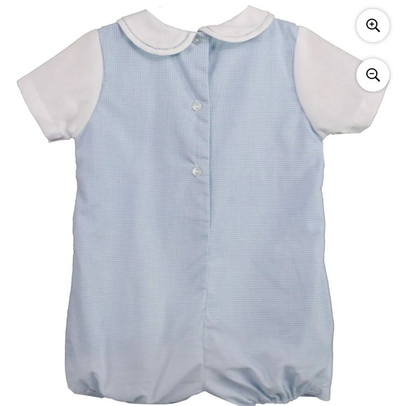 Petit Ami Blue and White Kids One Piece - Picture 2 of 5